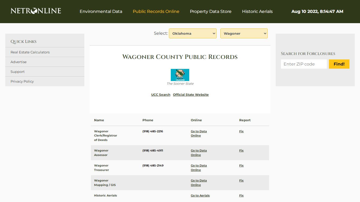 Wagoner County Public Records - NETROnline.com